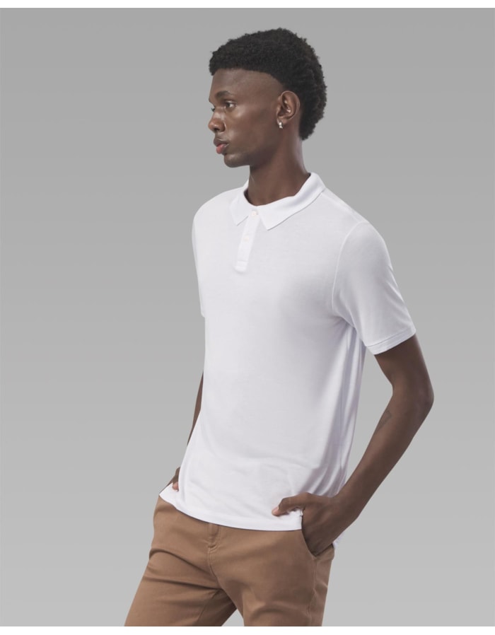 Polo tech-branco-longo-p