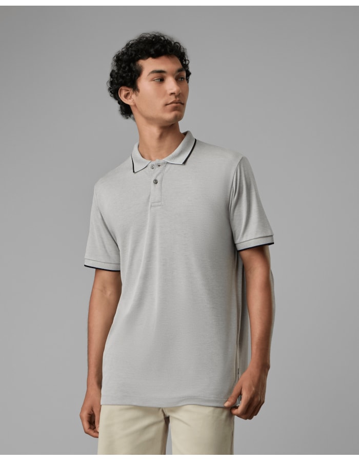 Polo tech binada modal-cinza-curto-g