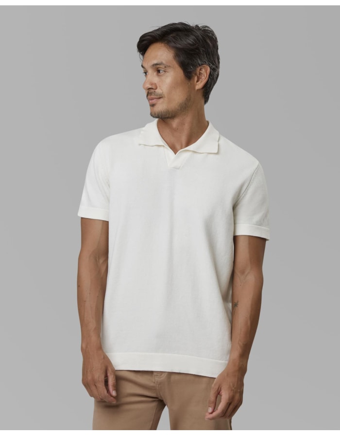 Polo tricot-off white-ggg