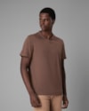 Polo tricot-marrom-ggg