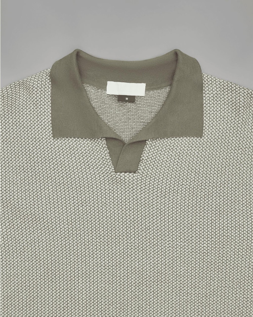 Polo Tricot Algodão Jacquard Manga Longa