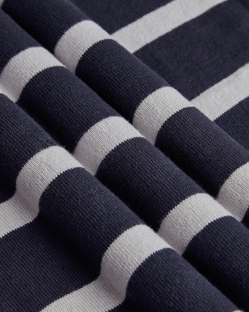 Polo Tricot Algodão Listrada Manga Longa