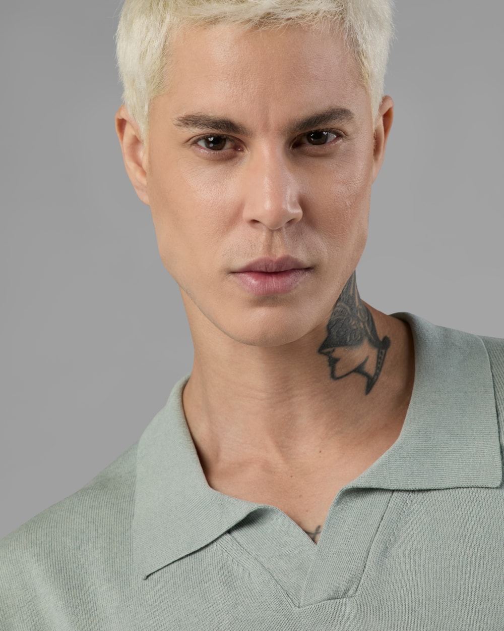 Polo Tricot com Linho