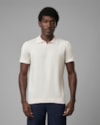 Polo tricot linho-natural-m