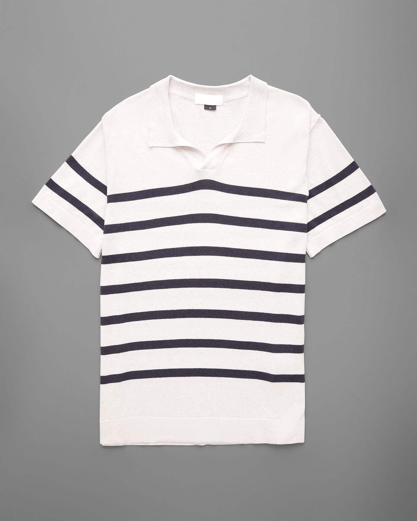 Polo Tricot Linho Listrado