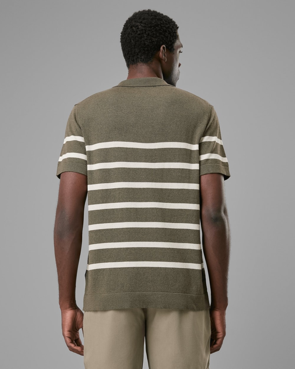 Polo Tricot Linho Listrado