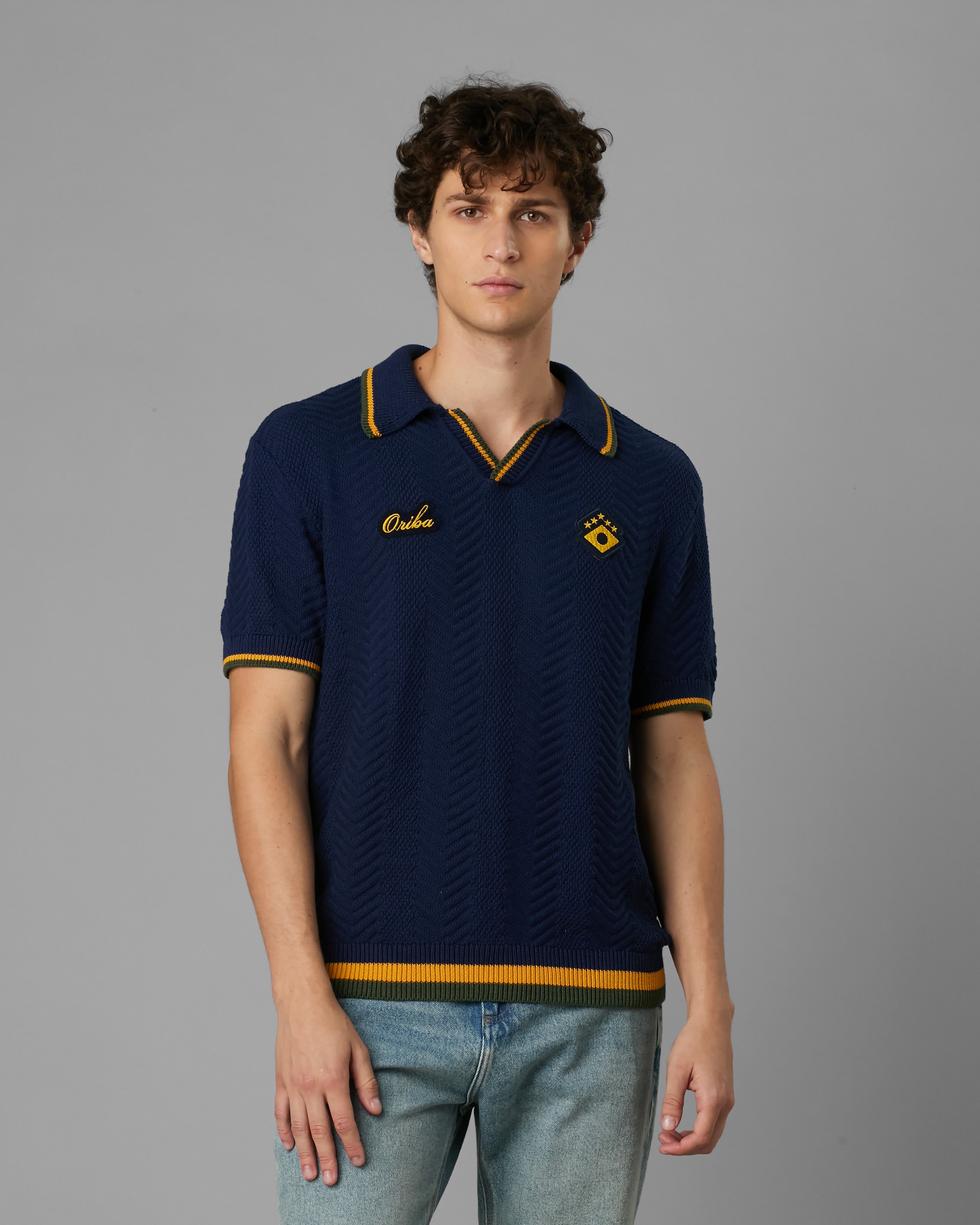 Polo Tricot Oversized com Frisos Br Ltda