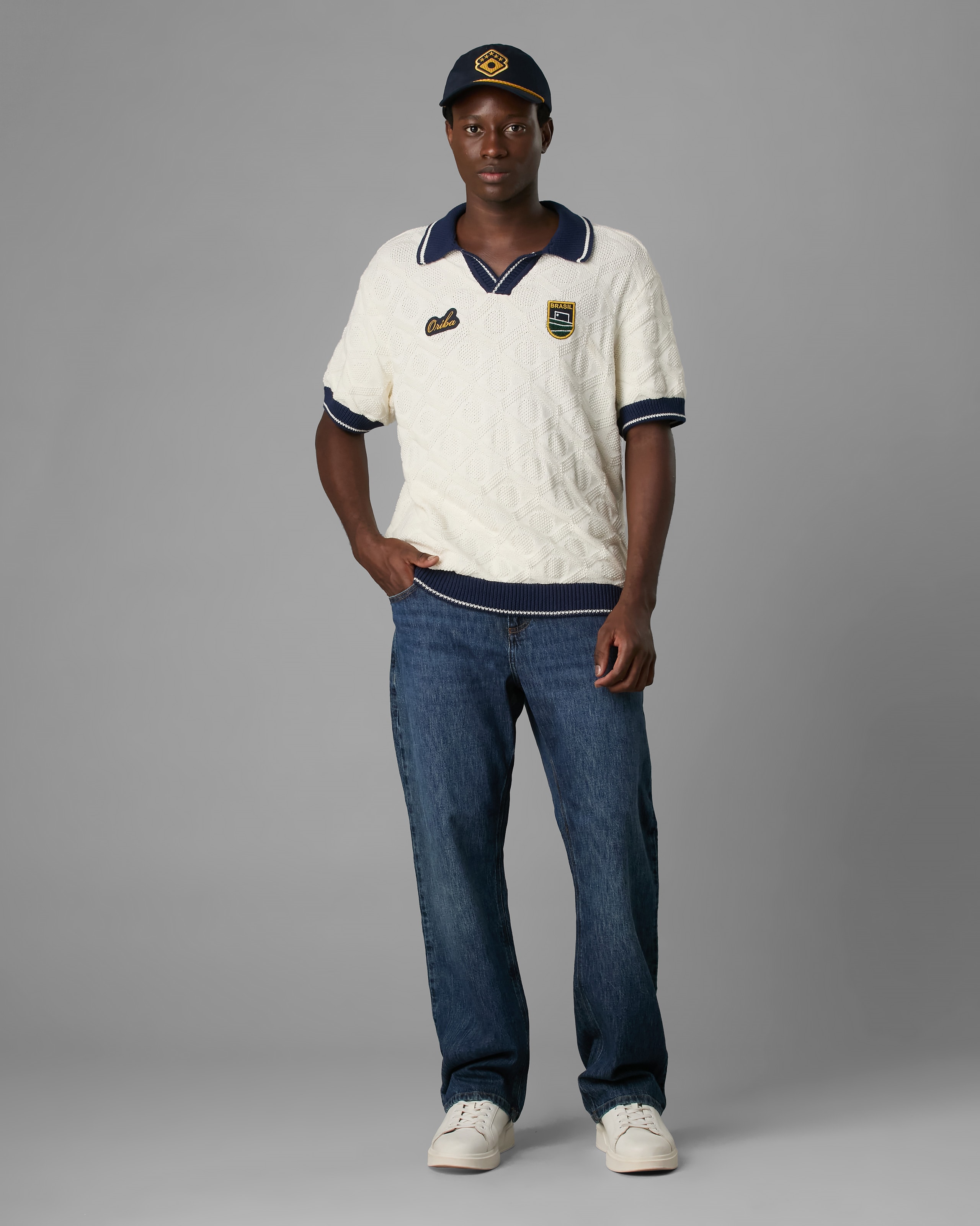 Polo Tricot Oversized Jacquard Br Ltda