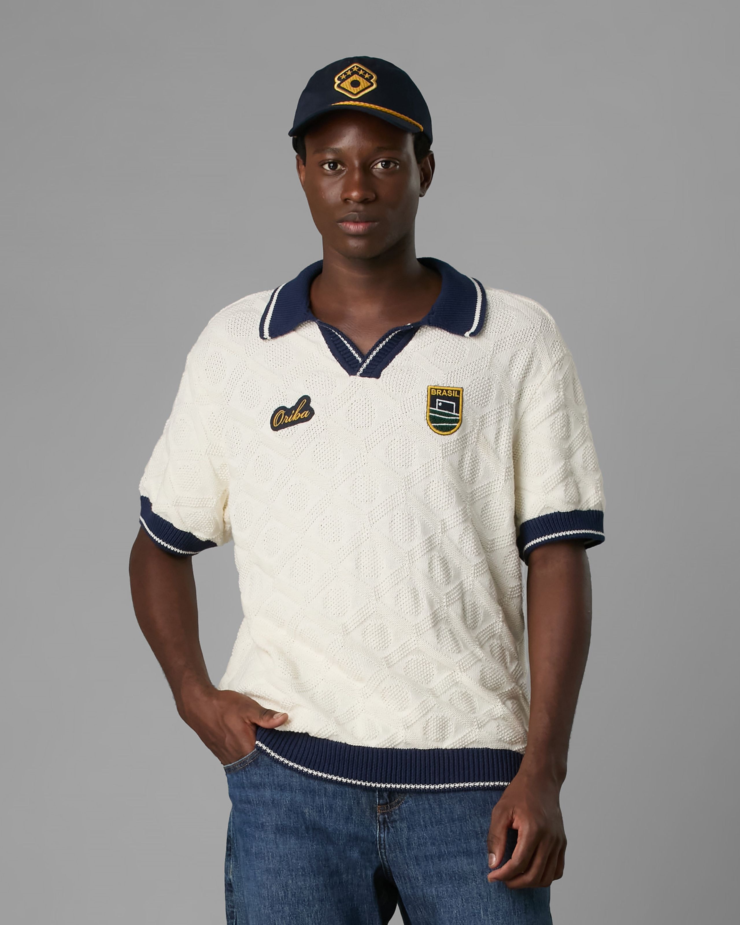 Polo Tricot Oversized Jacquard Br Ltda