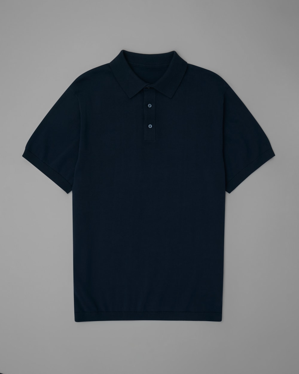 Polo Tricot Slim com Botão