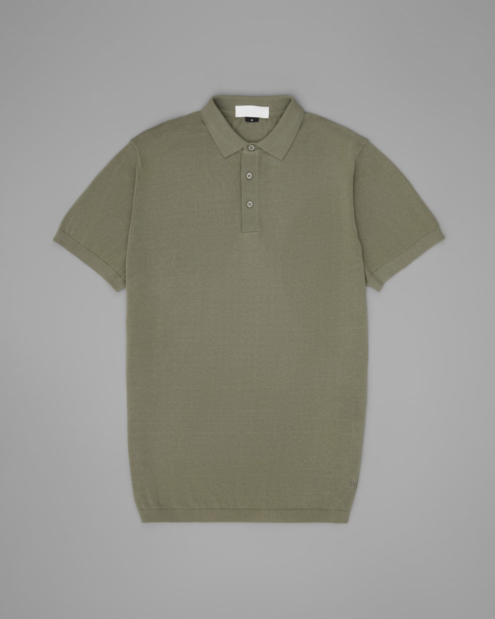 Polo Tricot Slim com Botão