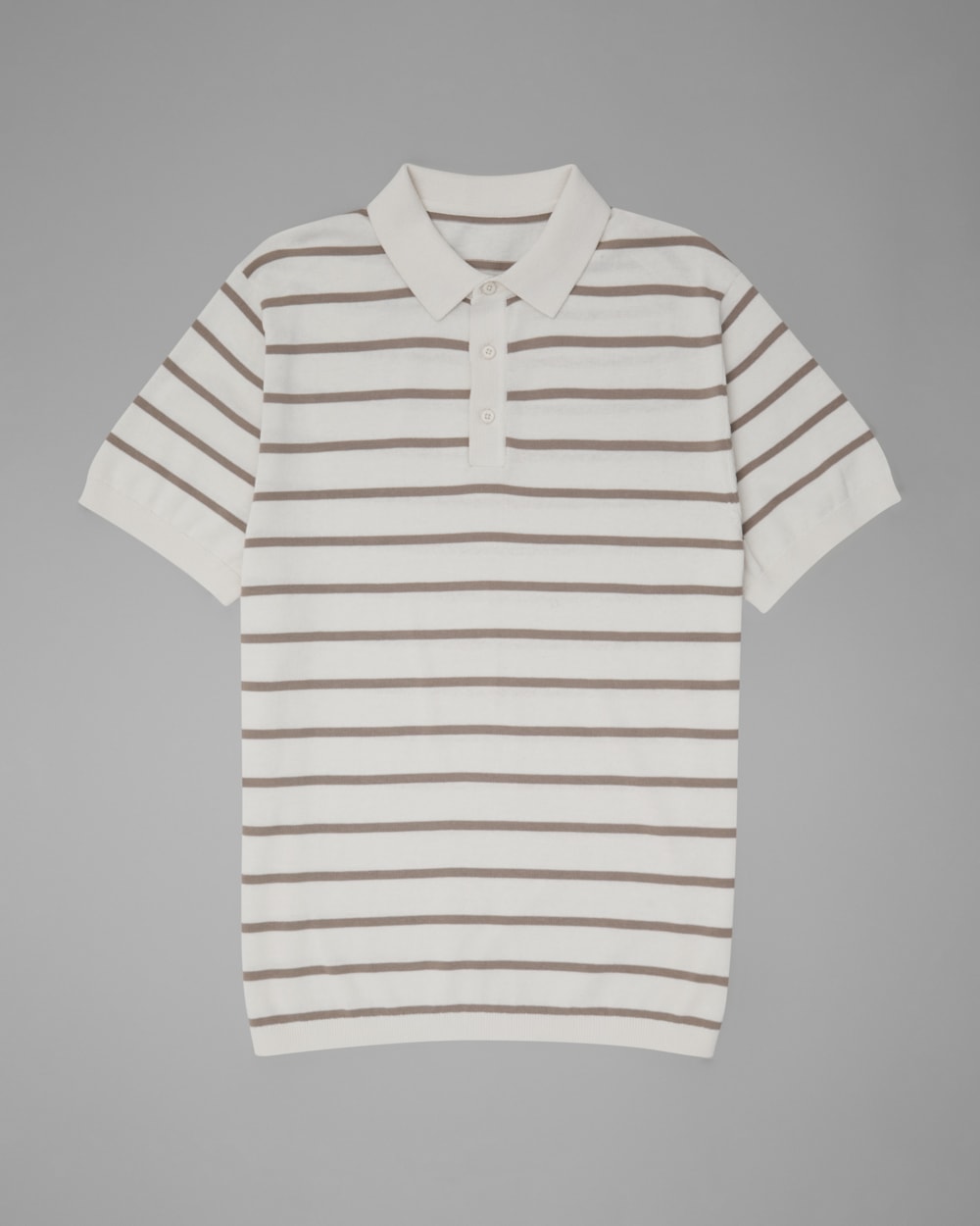 Polo Tricot Slim com Botão