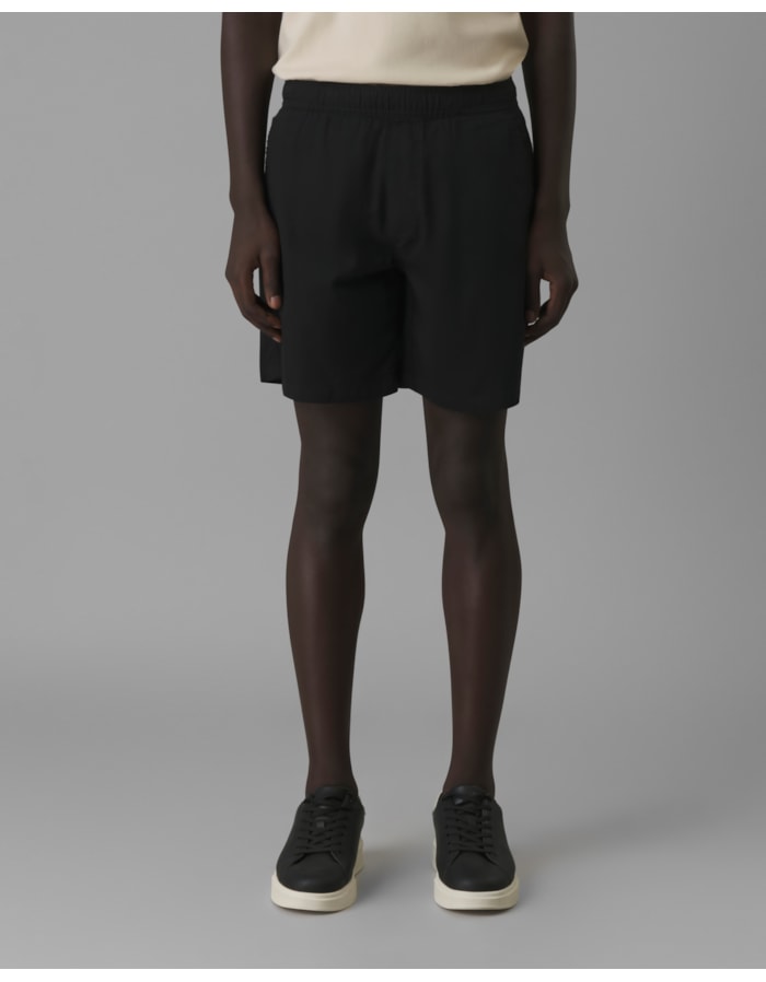 Short linho cós elástico
-preto-g