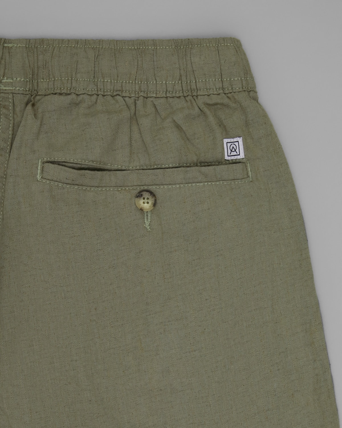 Short Linho Cós Elástico