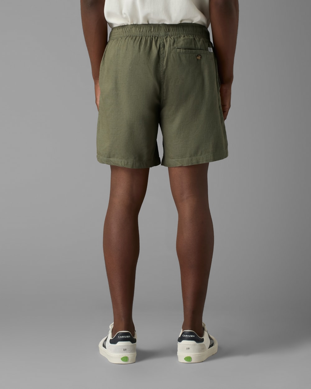 Short Linho Cós Elástico