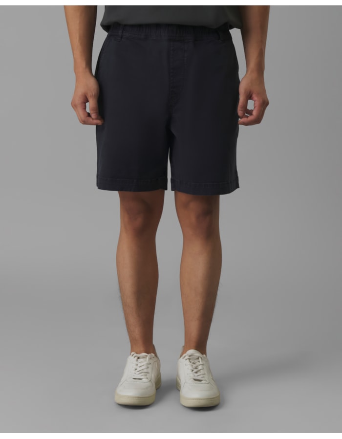 Short sarja com elastano-azul-g