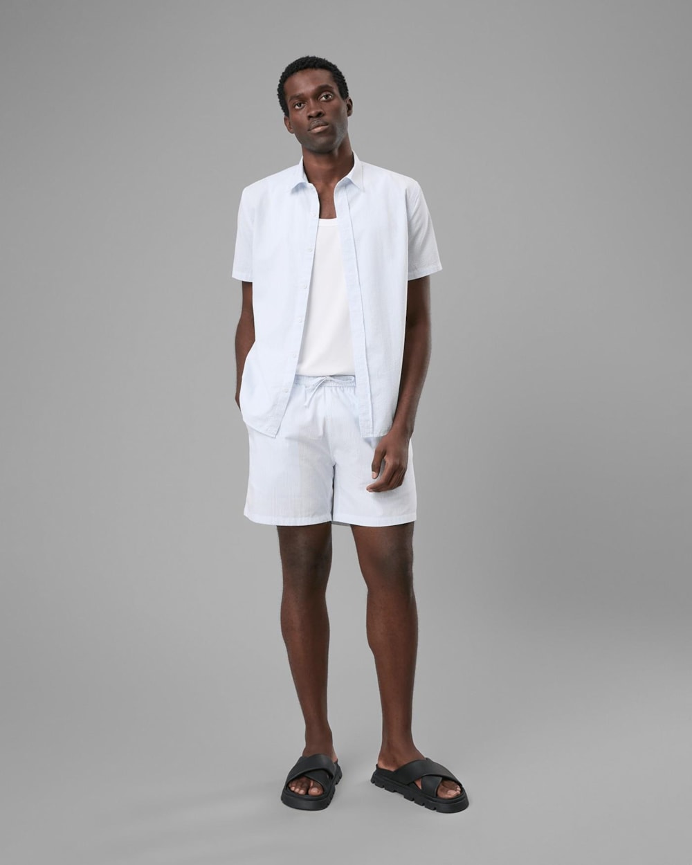 Shorts Ana Ruga Listrado