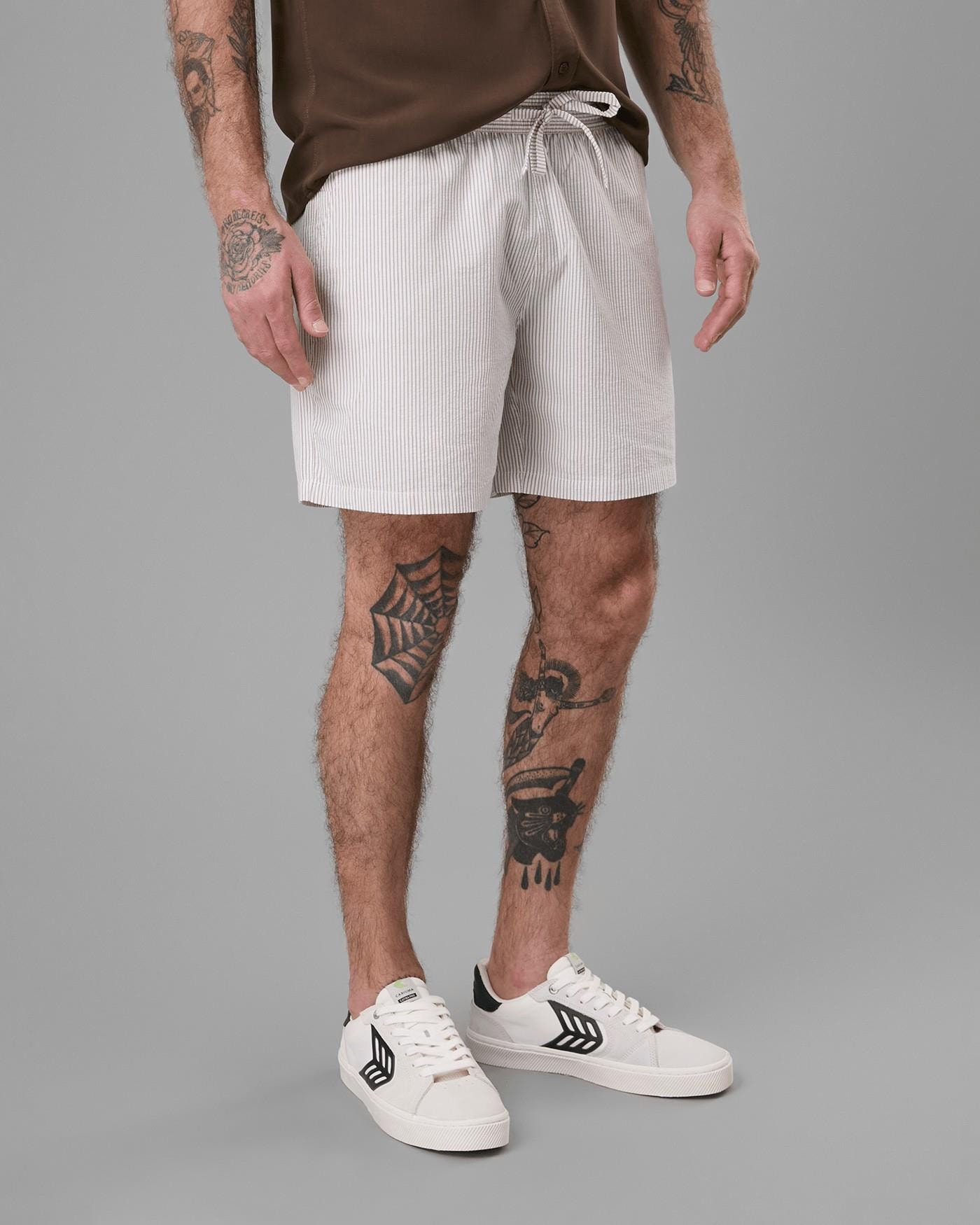 Shorts Ana Ruga Listrado