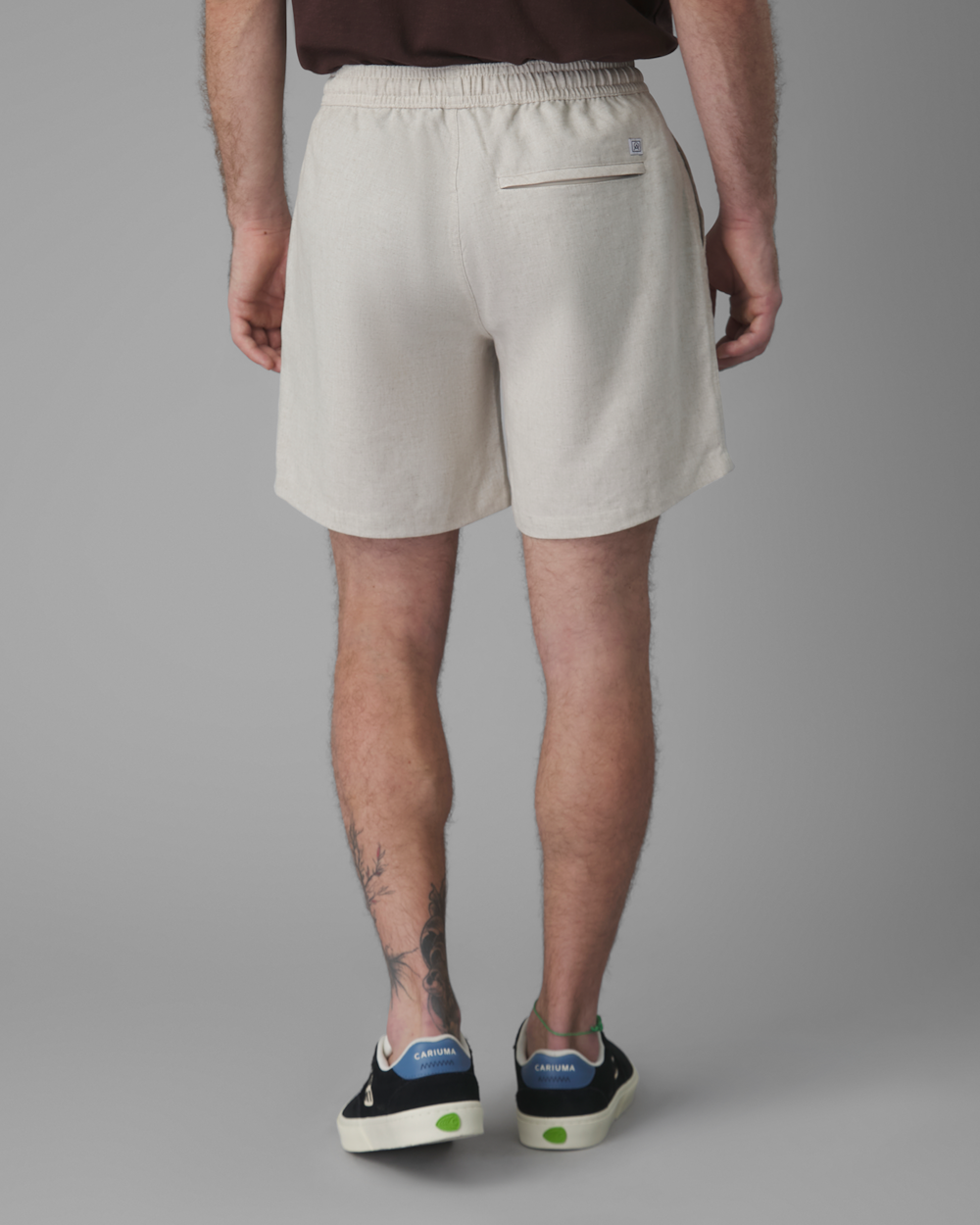 Shorts Elástico Modal e Linho