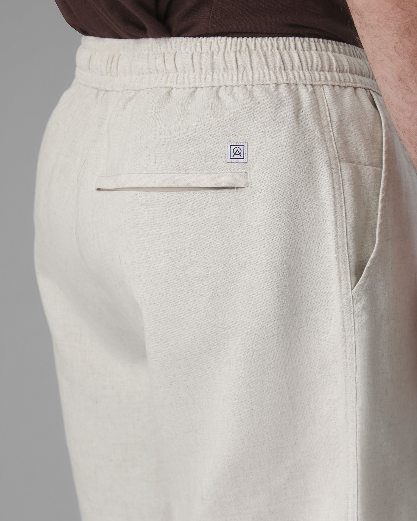 Shorts Elástico Modal e Linho