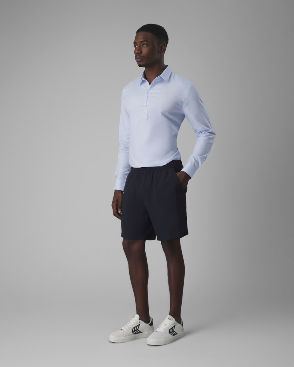 Shorts Elástico Modal e Linho