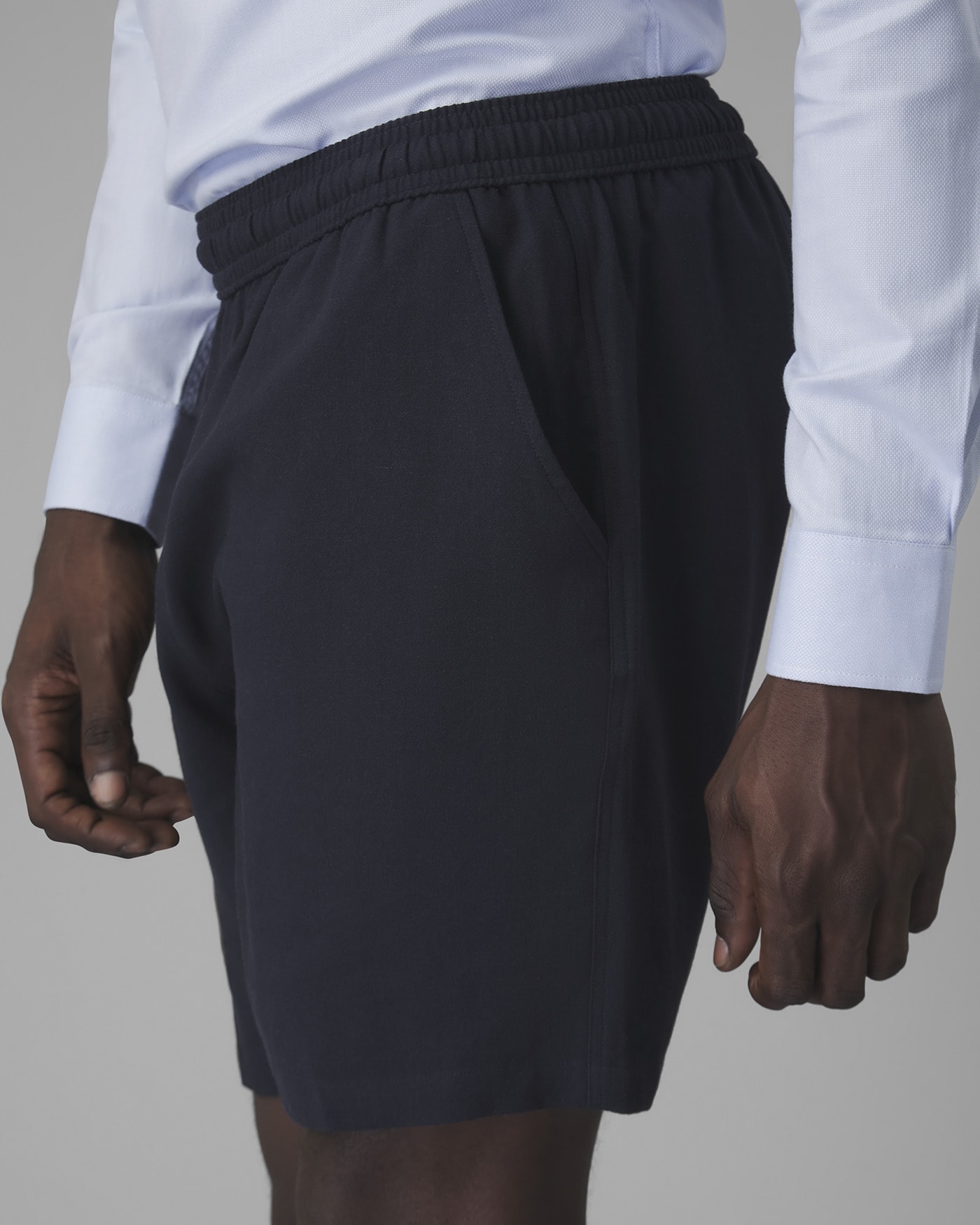 Shorts Elástico Modal e Linho