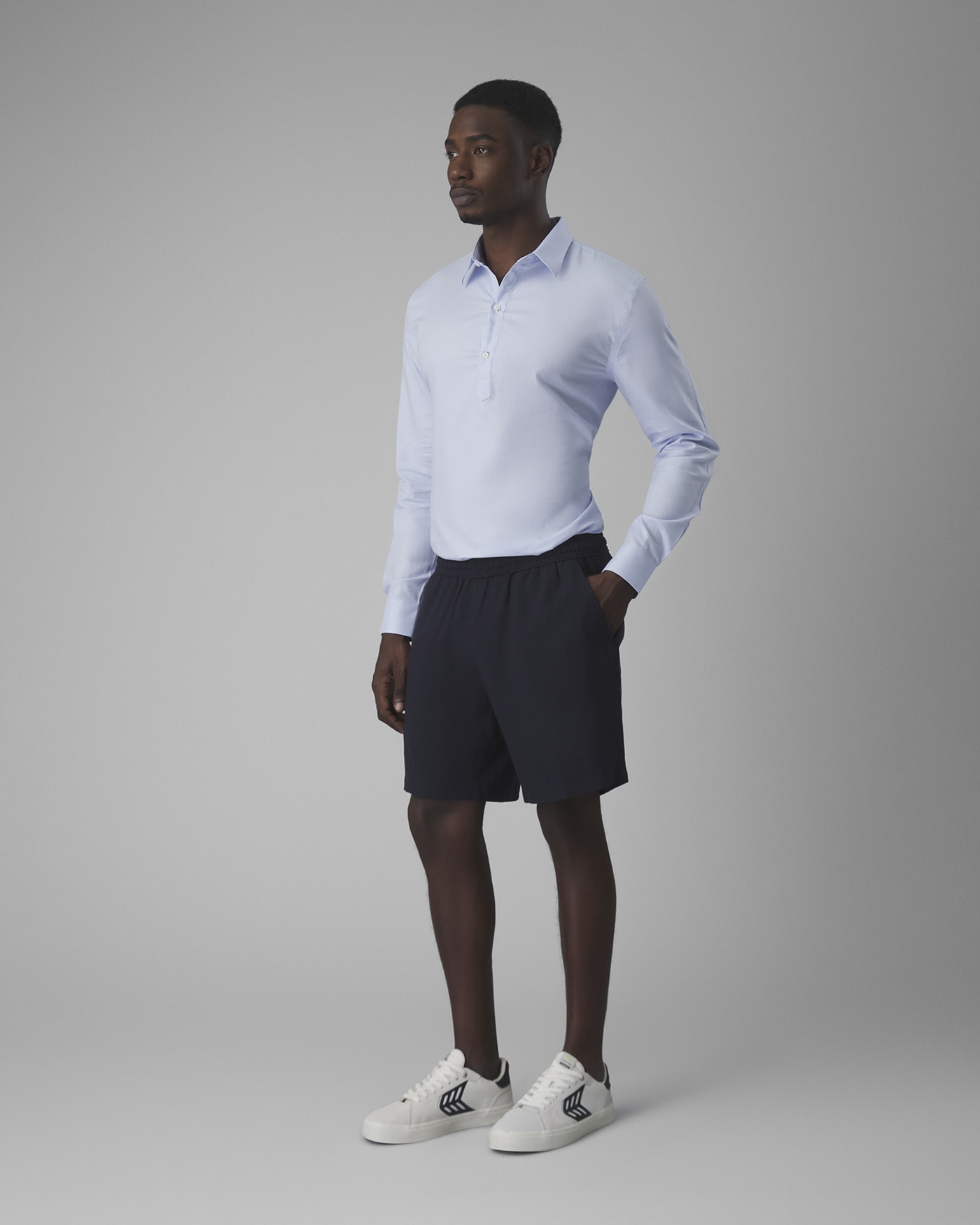 Shorts Elástico Modal e Linho