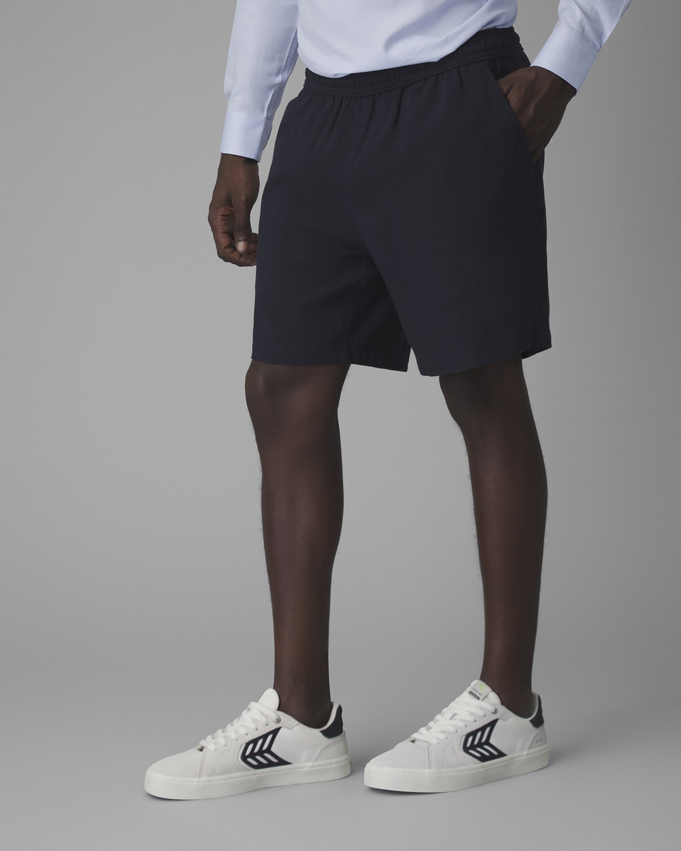 Shorts Elástico Modal e Linho