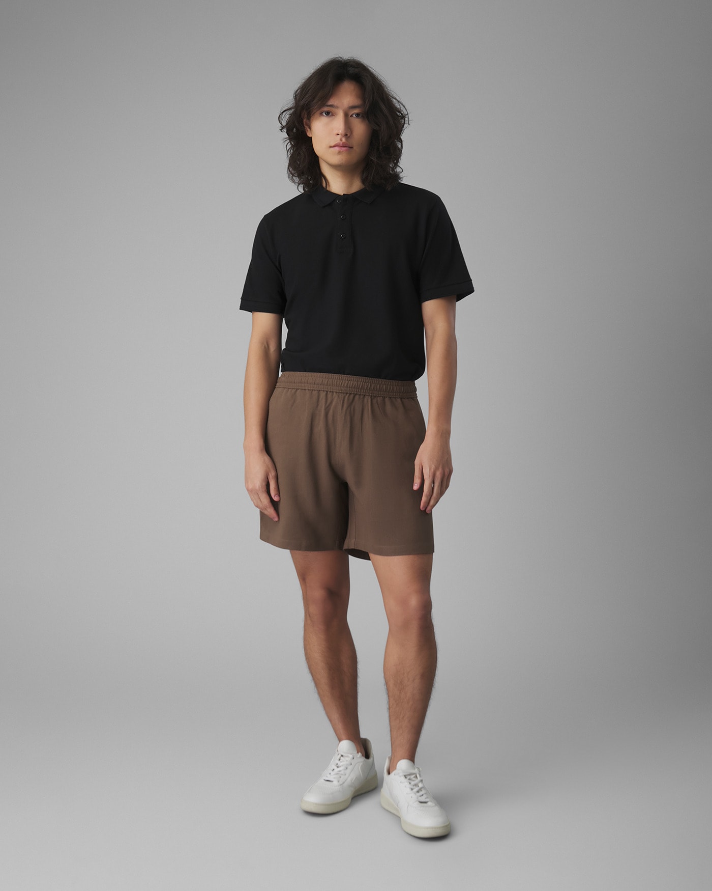 Shorts Elástico Modal e Linho