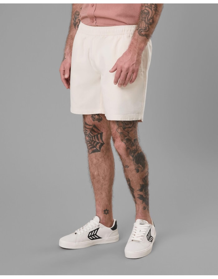 Shorts lona-off white-pp