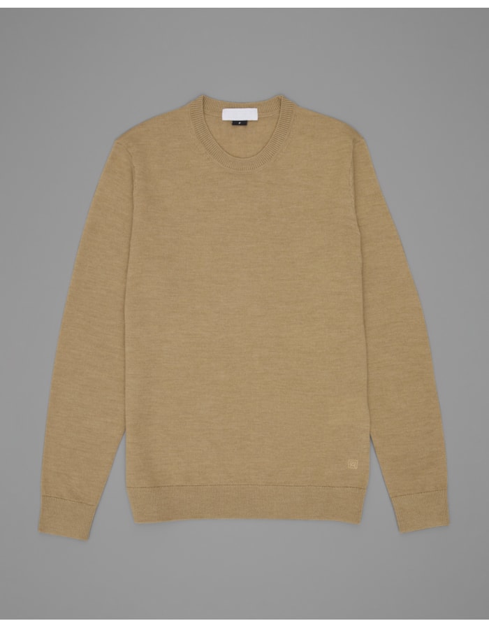 Tricot lã merino-bege-g