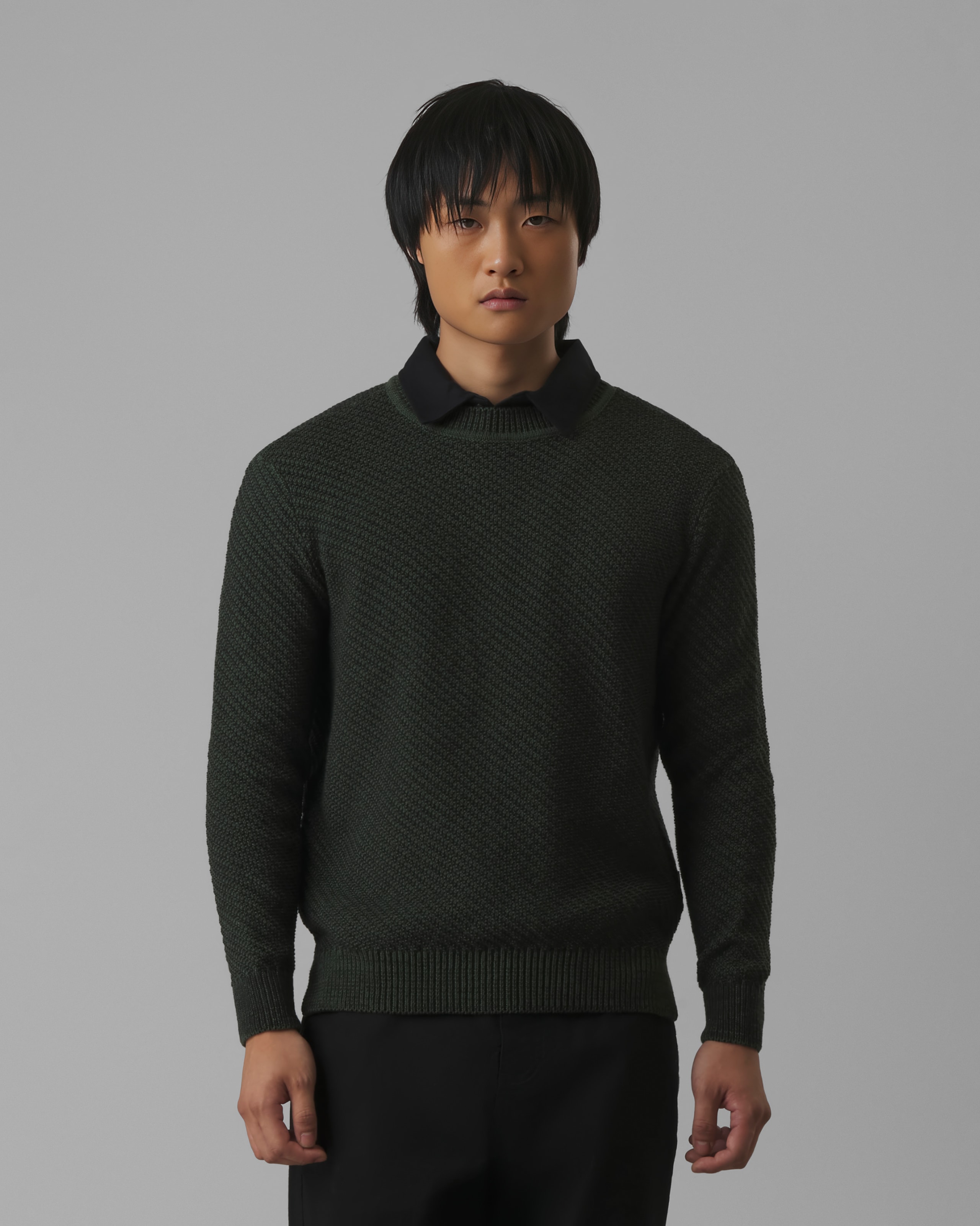 Tricot Sarjado Verde